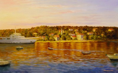 Port in the evening